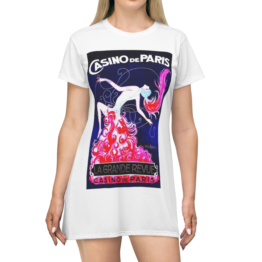 Casino de Paris T-Shirt Dress - Tonyalicious Tees